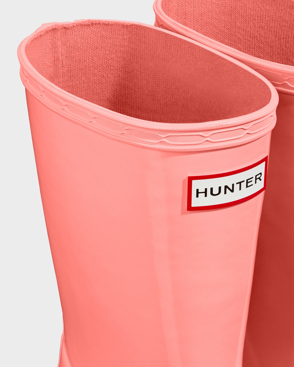 Hunter Original First Classic Gloss Rain Boots - Discount Kids Pink - ORPELQ674